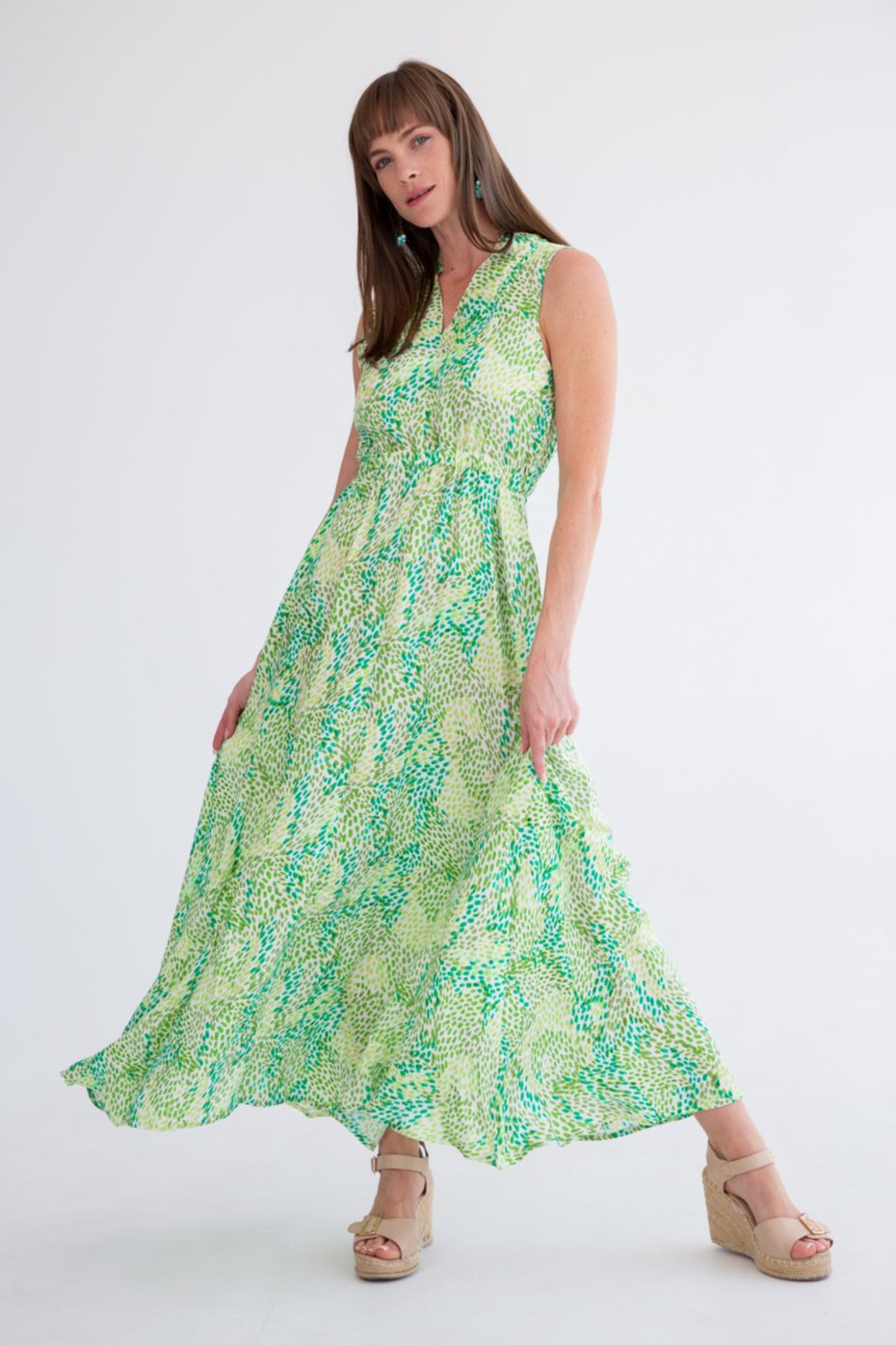 Sammi Dress Green Rain-DRESSES-kindacollection-Kinda