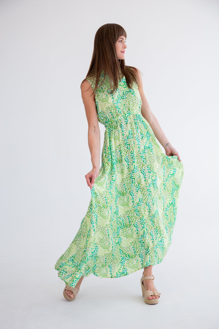 Sammi Dress Green Rain-DRESSES-kindacollection-Kinda