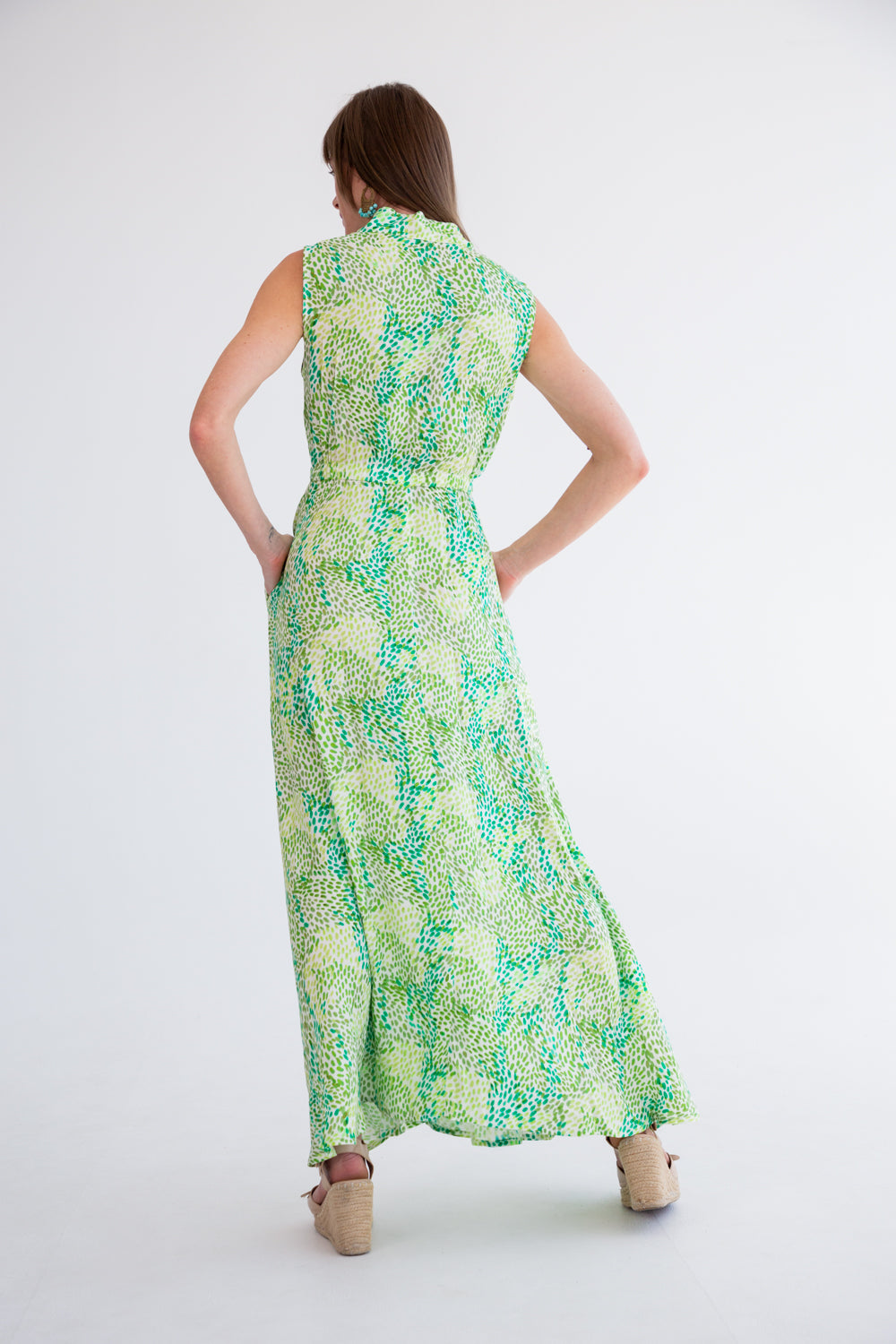 Sammi Dress Green Rain-DRESSES-kindacollection-Kinda