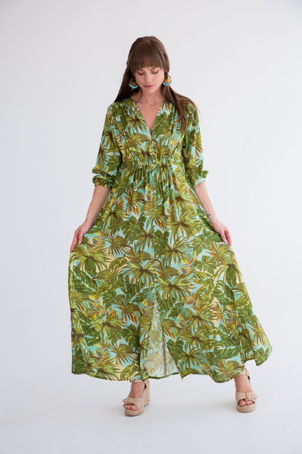 Arniston Dress Tropical Dream-DRESSES-Kinda-Kinda