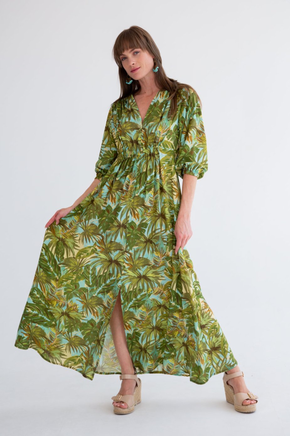 Arniston Dress Tropical Dream-DRESSES-Kinda-Kinda