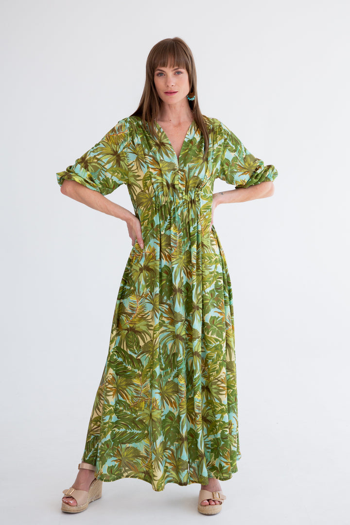 Arniston Dress Tropical Dream-DRESSES-Kinda-Kinda