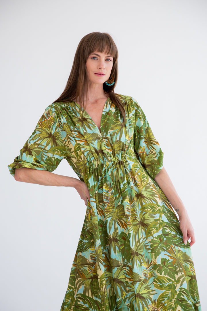 Arniston Dress Tropical Dream-DRESSES-Kinda-Kinda