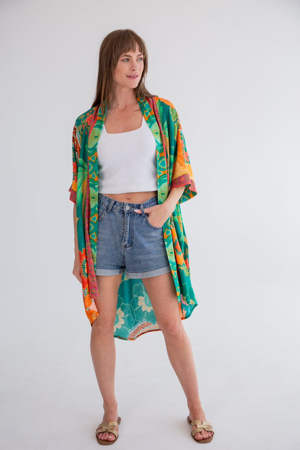 Corfu Kimono Paradise Bliss-TOPS-Kinda-ONE SIZE-Kinda