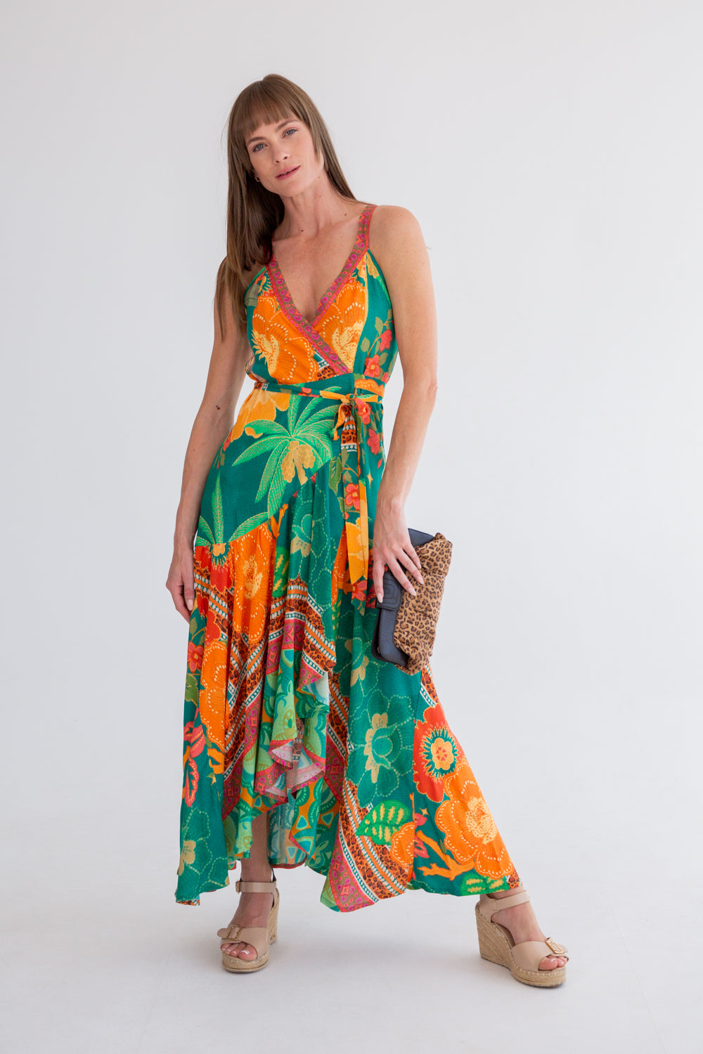 Kea Wrap Dress Paradise Bliss-DRESSES-kindacollection-Kinda