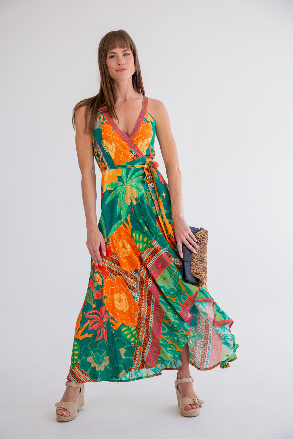 Kea Wrap Dress Paradise Bliss-DRESSES-kindacollection-Kinda