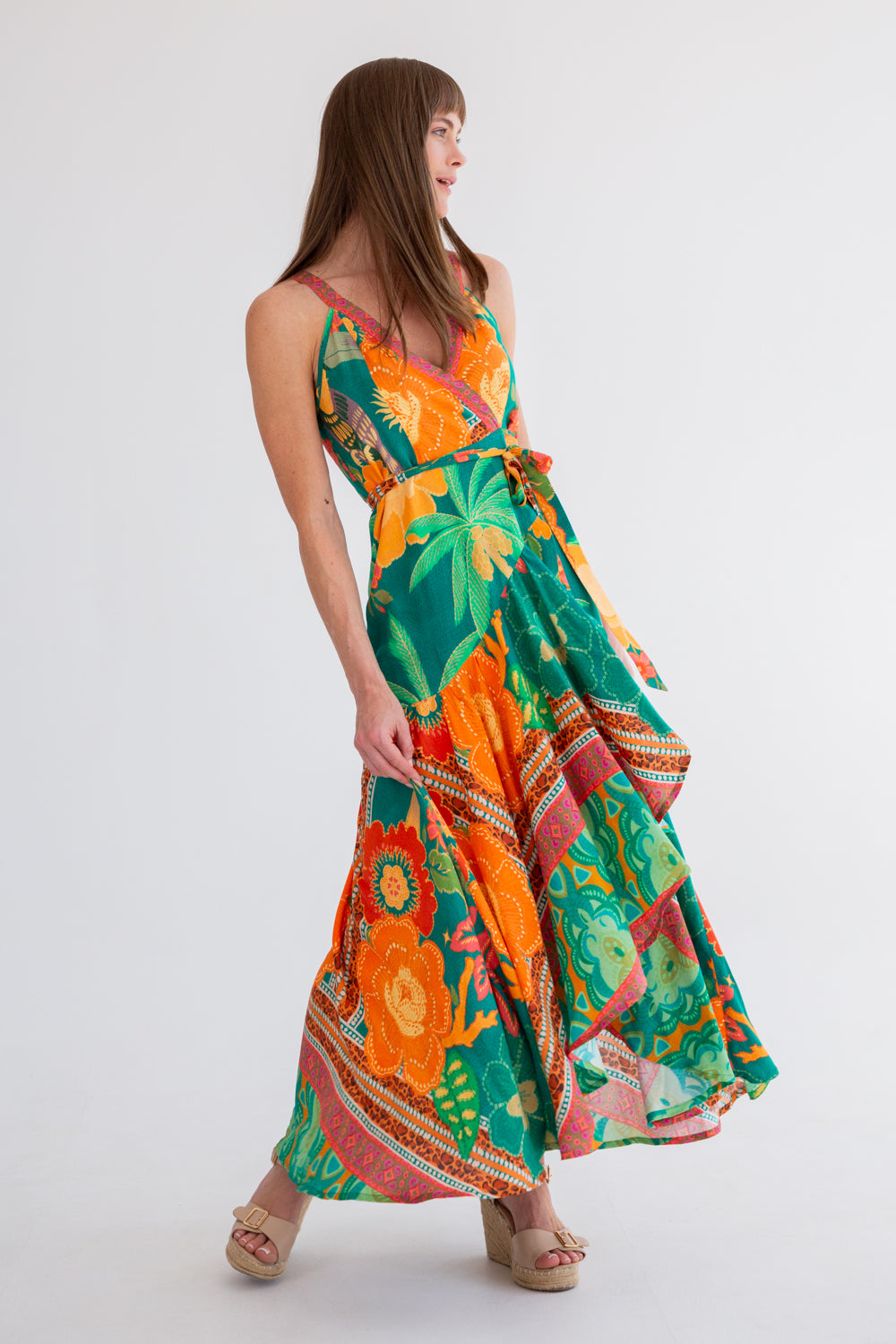 Kea Wrap Dress Paradise Bliss-DRESSES-kindacollection-Kinda