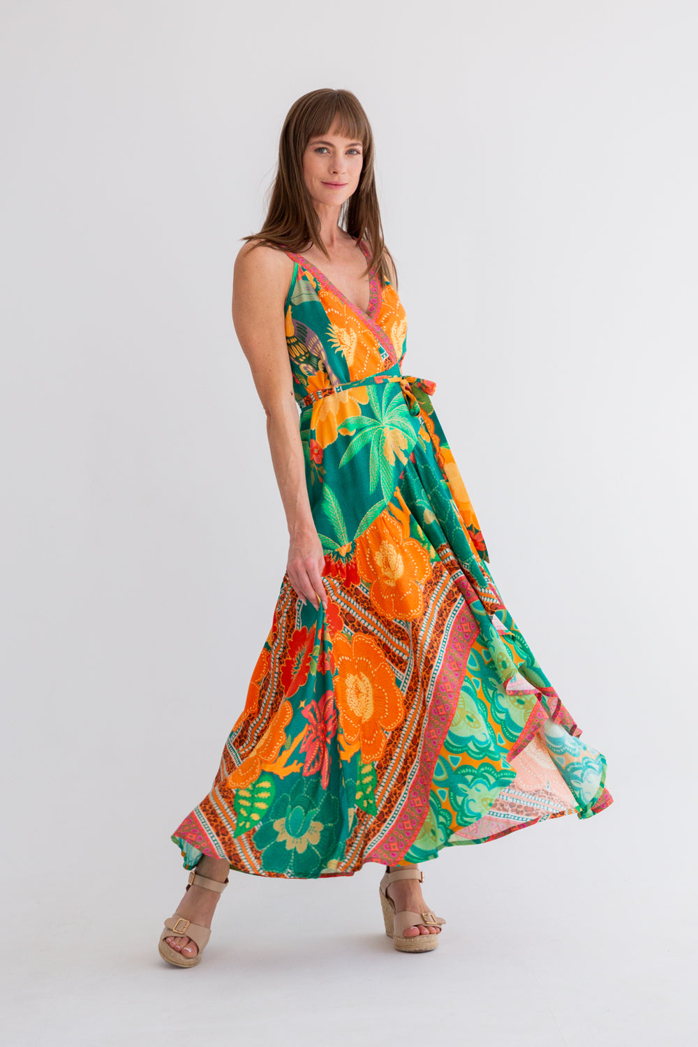 Kea Wrap Dress Paradise Bliss-DRESSES-kindacollection-Kinda