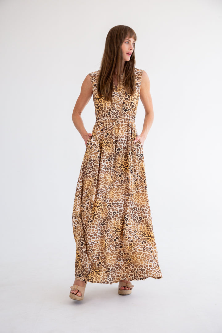 Sammi Dress Animal Print-DRESSES-kindacollection-Kinda