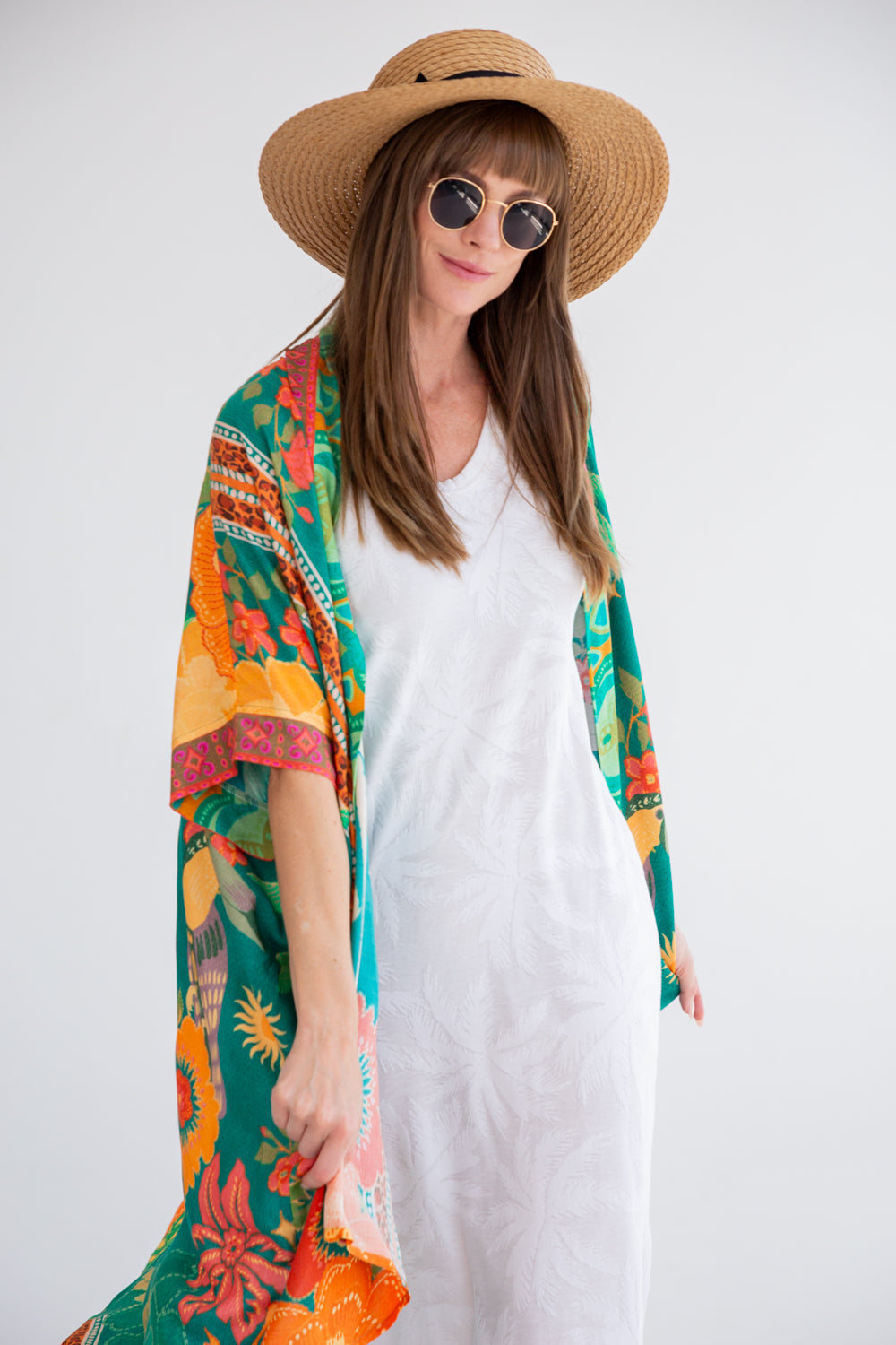 Corfu Kimono Paradise Bliss-TOPS-Kinda-ONE SIZE-Kinda