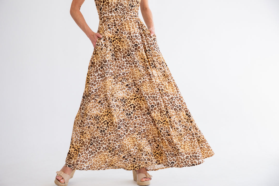 Sammi Dress Animal Print-DRESSES-kindacollection-Kinda