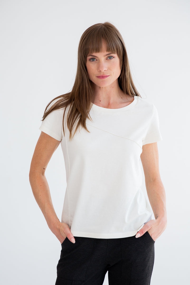 The Track Tee Ivory-TRACK SETS-kindacollection-Kinda