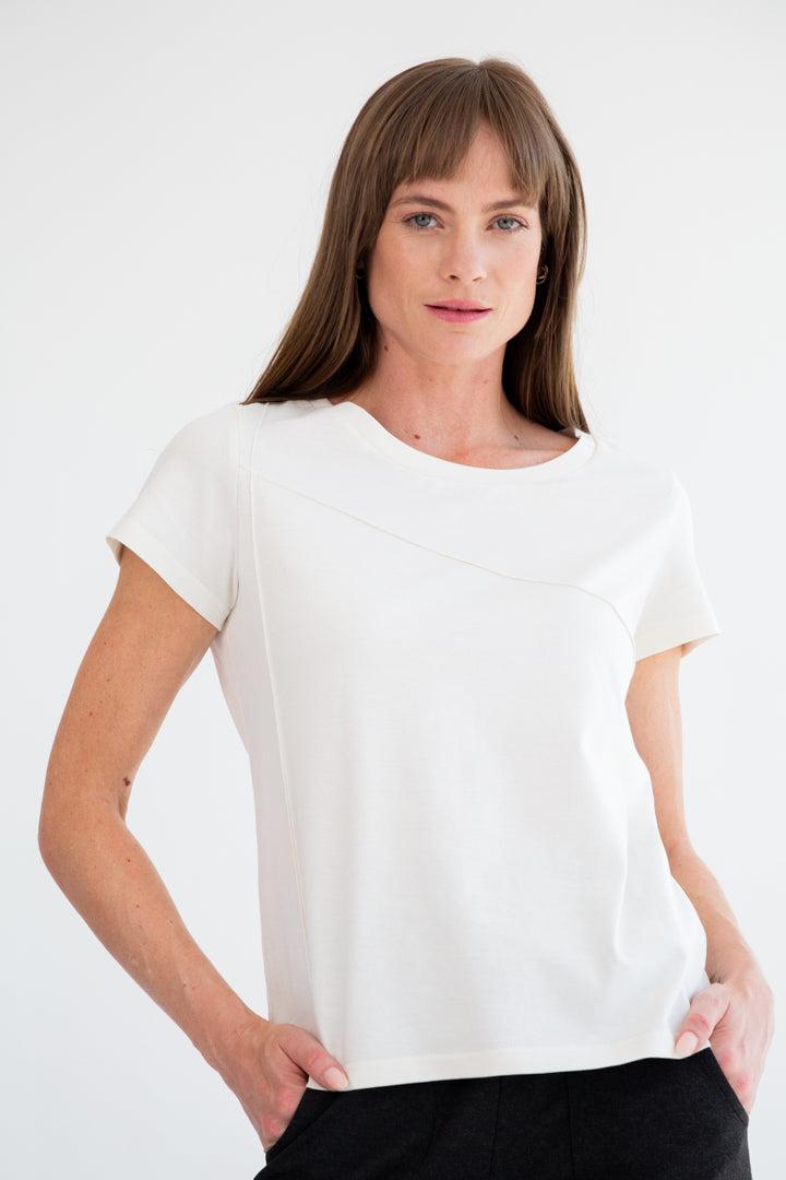 The Track Tee Ivory-TRACK SETS-kindacollection-Kinda