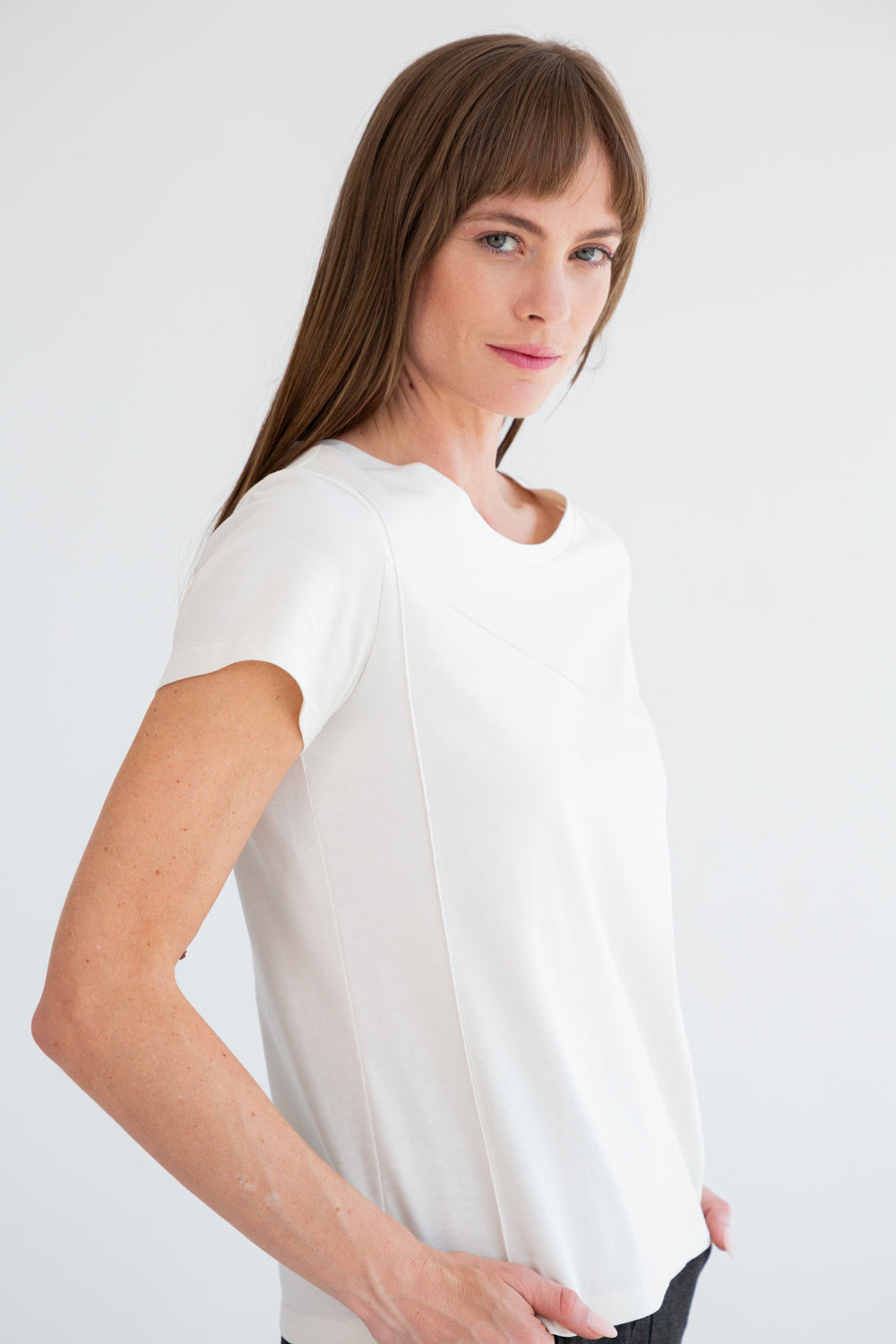 The Track Tee Ivory-TRACK SETS-kindacollection-Kinda