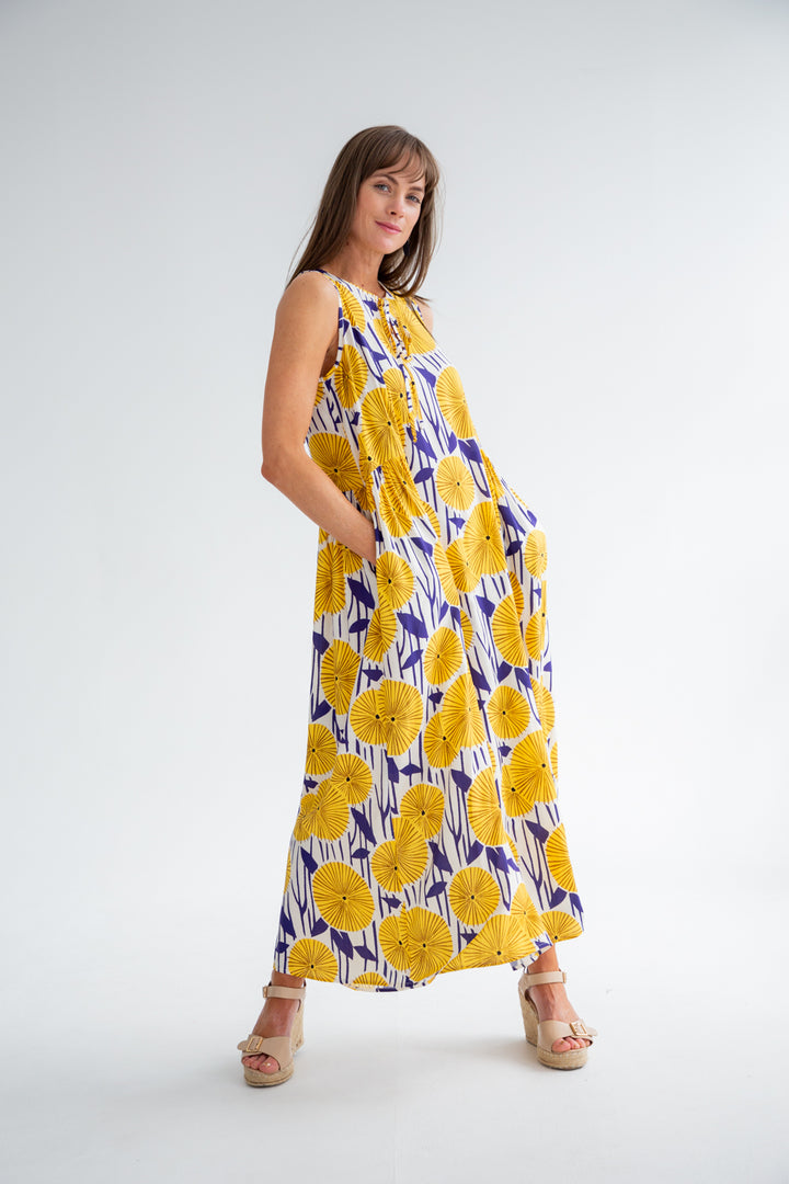 Clara Dress Sun Burst-DRESSES-kindacollection-Kinda