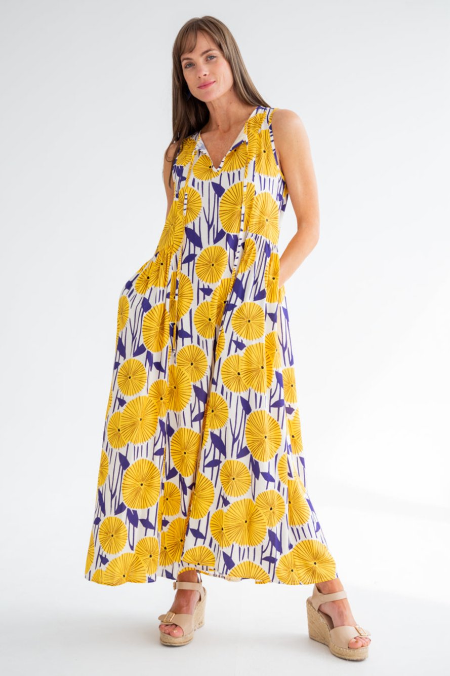 Clara Dress Sun Burst-DRESSES-kindacollection-Kinda