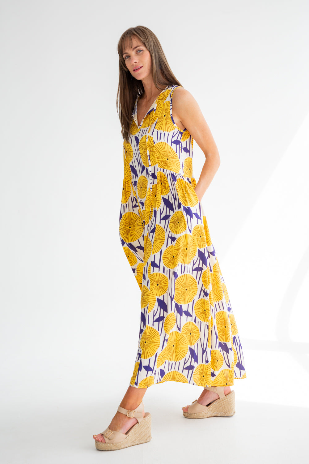 Clara Dress Sun Burst-DRESSES-kindacollection-Kinda