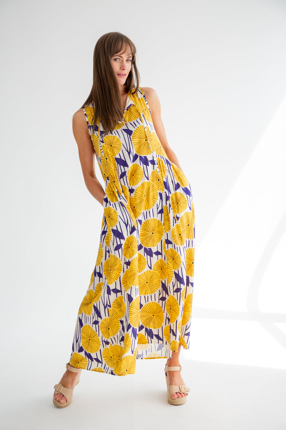 Clara Dress Sun Burst-DRESSES-kindacollection-Kinda