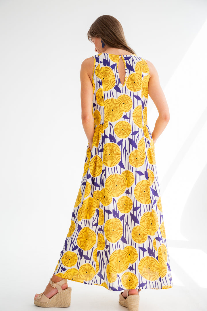 Clara Dress Sun Burst-DRESSES-kindacollection-Kinda