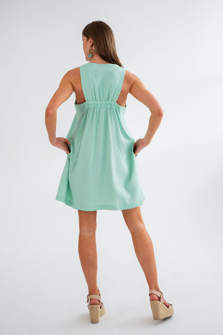 St Tropez Dress Jade-DRESSES-kindacollection-Kinda