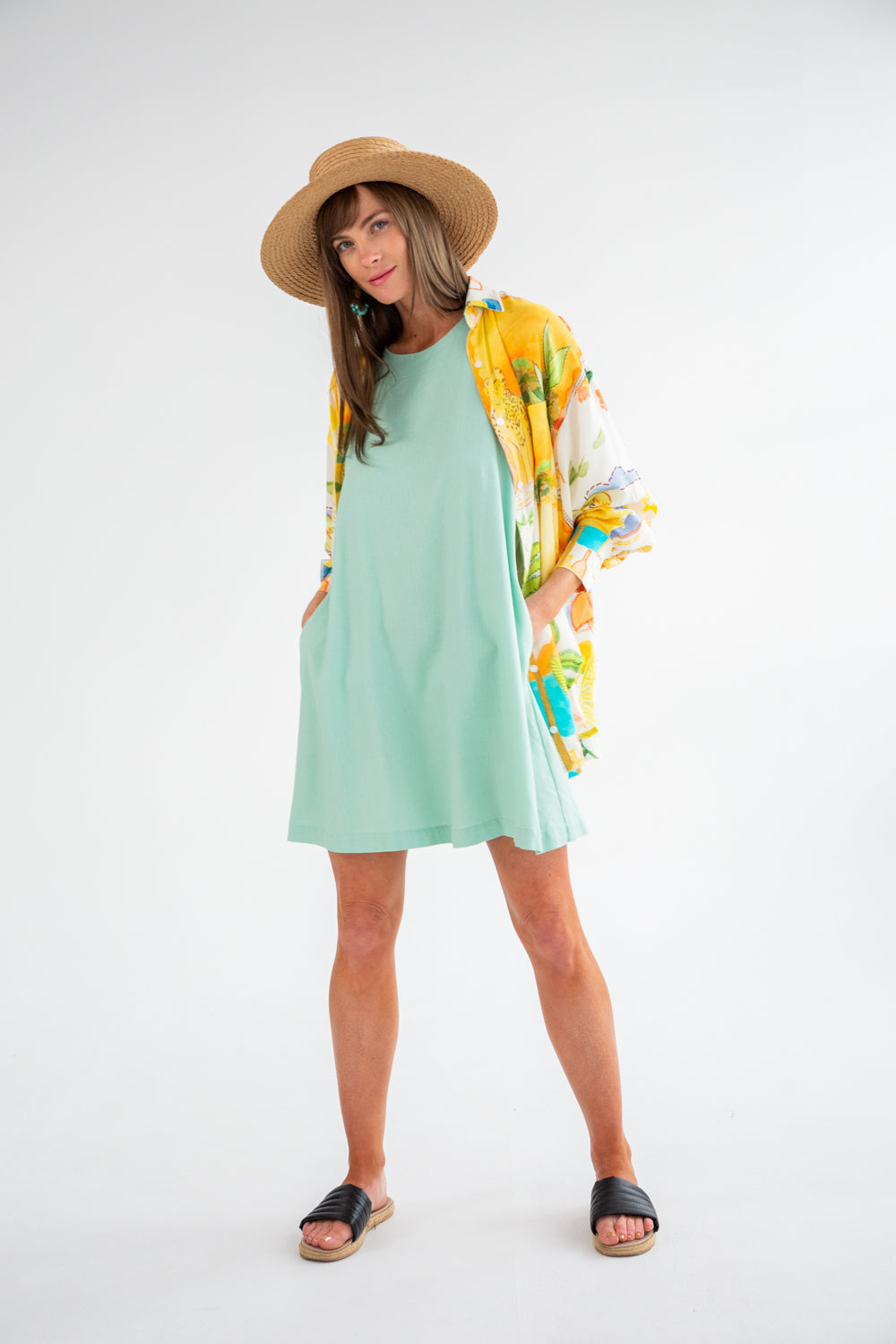 St Tropez Dress Jade-DRESSES-kindacollection-Kinda