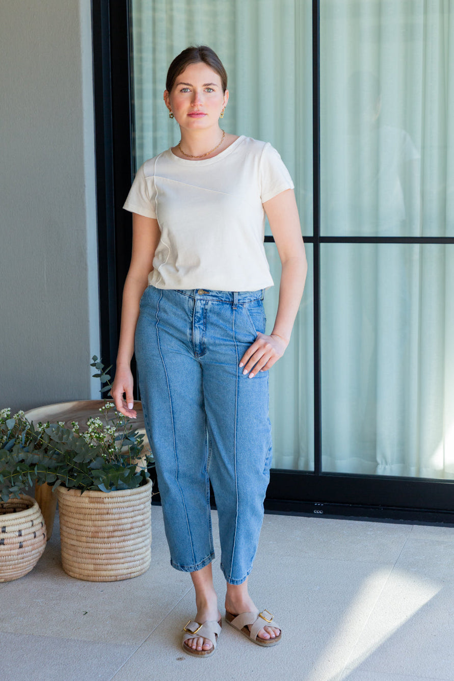 The Track Tee Ivory