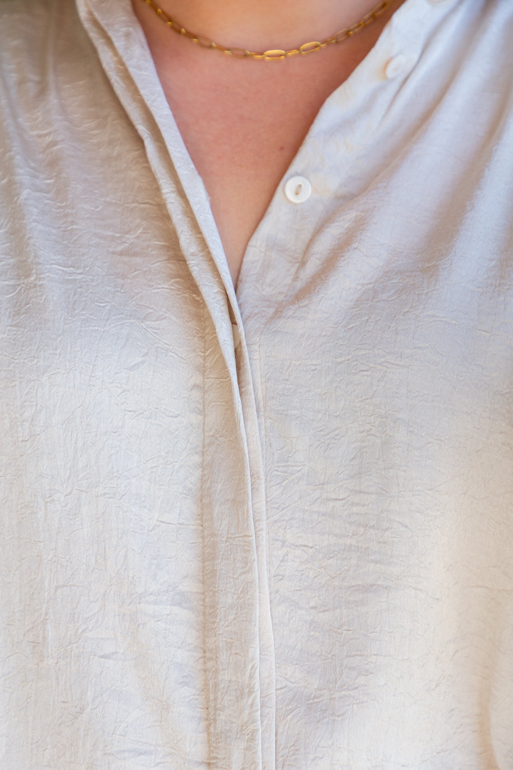 Mariam Shirt Ivory Shimmer-TOPS-kindacollection-Kinda