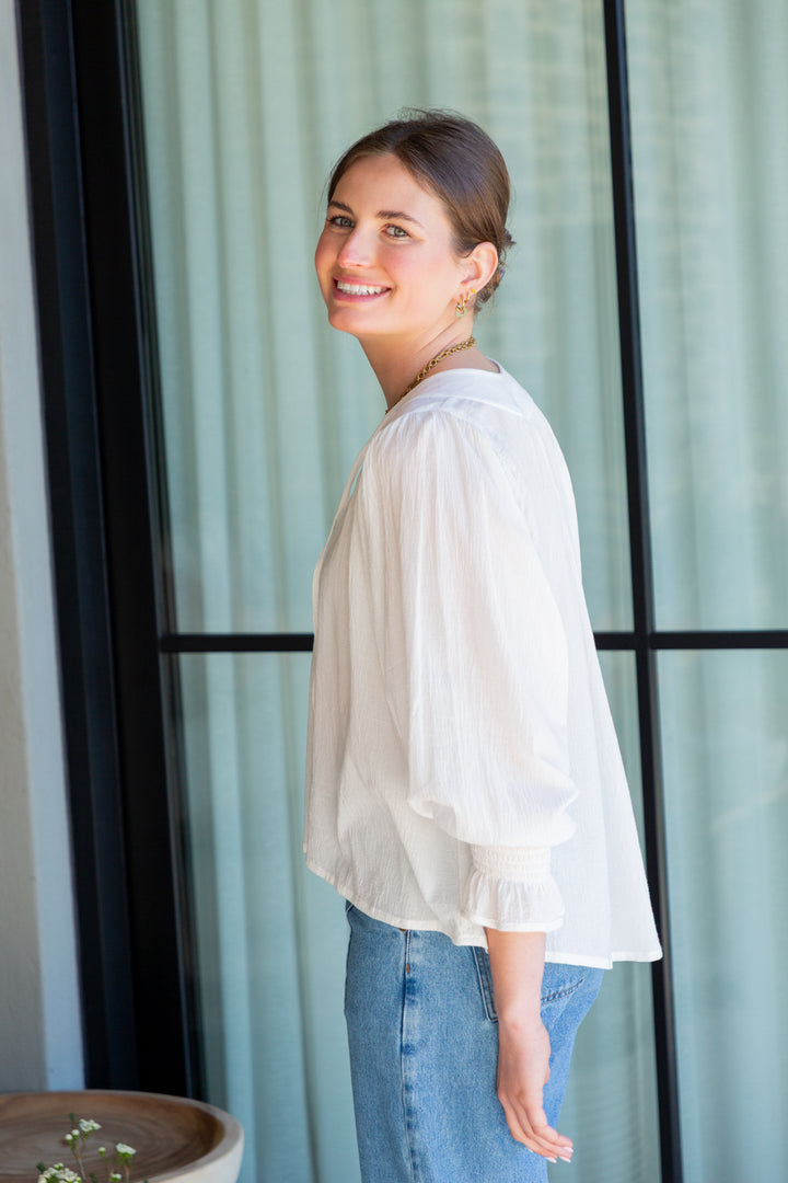 Bali Top White Crinkle-TOPS-kindacollection-Kinda