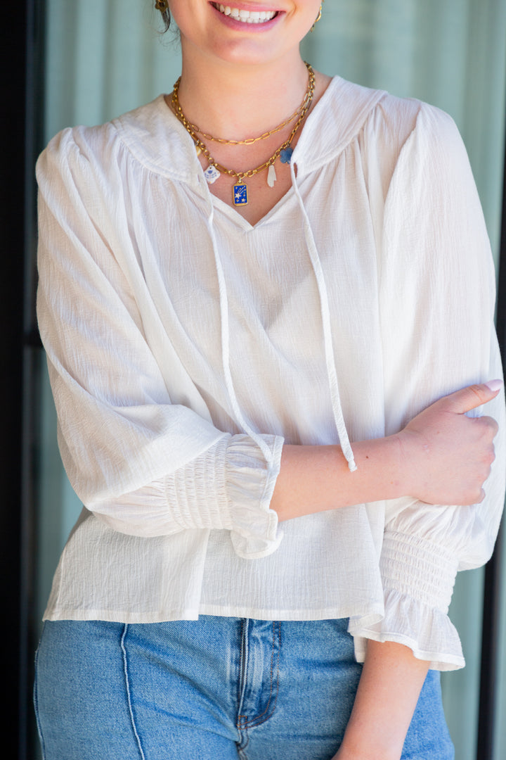 Bali Top White Crinkle-TOPS-kindacollection-Kinda