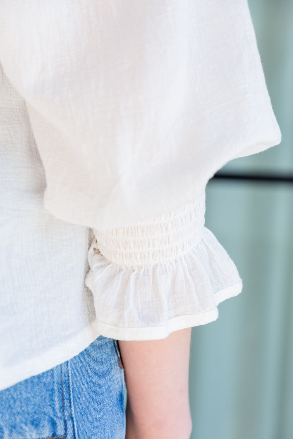 Bali Top White Crinkle-TOPS-kindacollection-Kinda