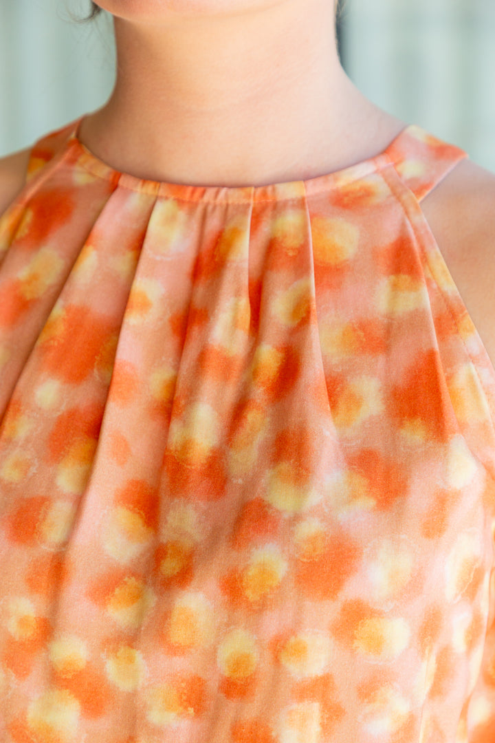 Zola Top Coral Animal Print-TOPS-kindacollection-Kinda
