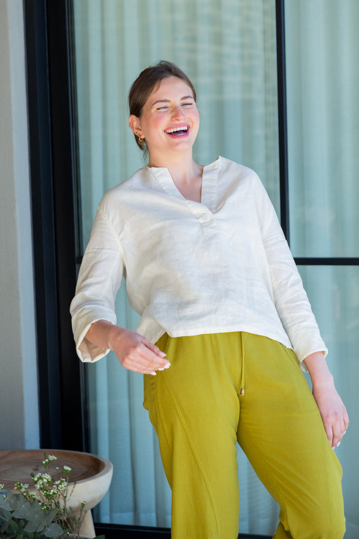 Donna Top French Vanilla-TOPS-Kindacollection-Kinda