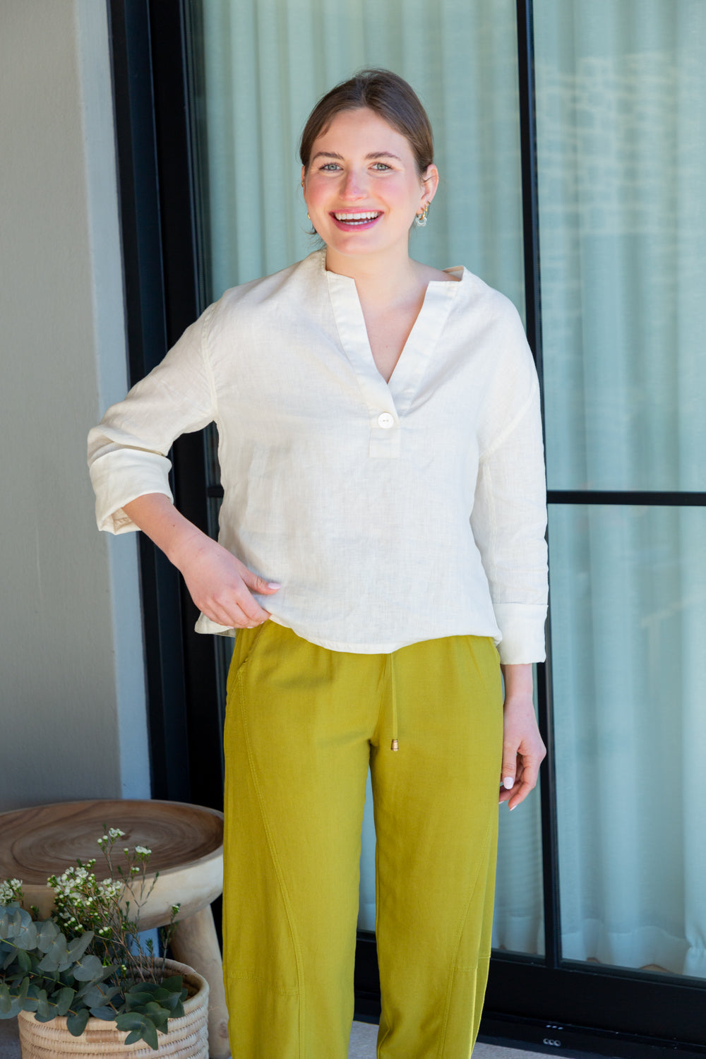Donna Top French Vanilla-TOPS-Kindacollection-Kinda