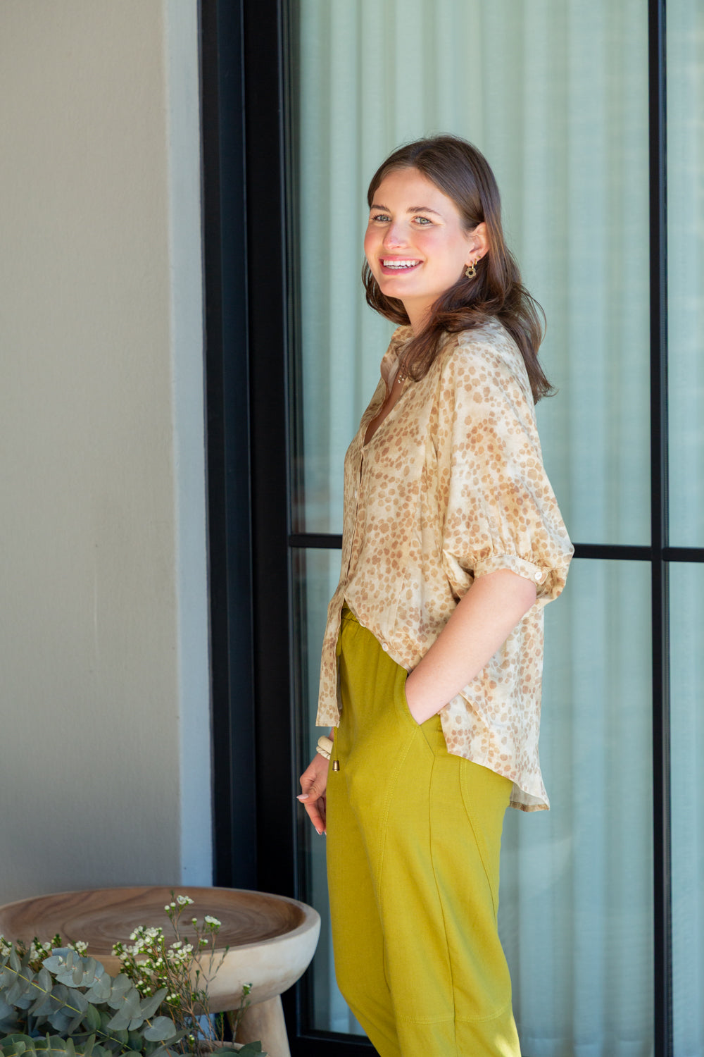 Gabi Blouse Animal Print-TOPS-kindacollection-Kinda