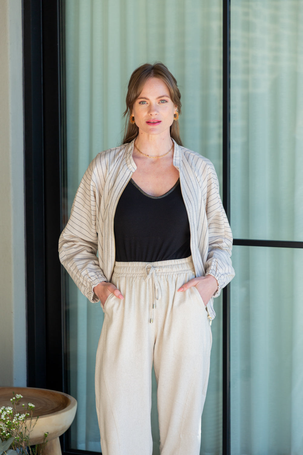 Bomber Stone Stripe