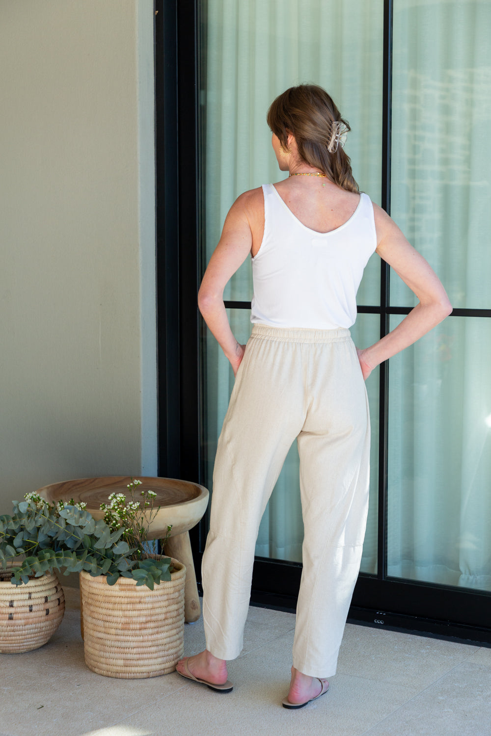 Tiffany Barrel Pants Natural