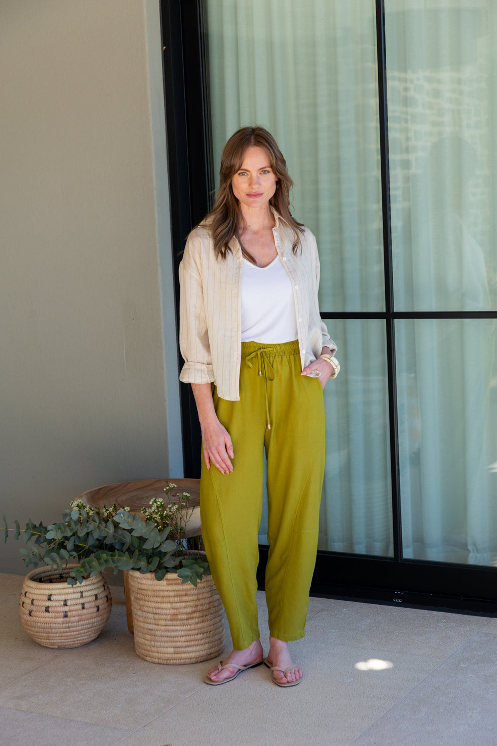 Tiffany Barrel Pants Antique Moss