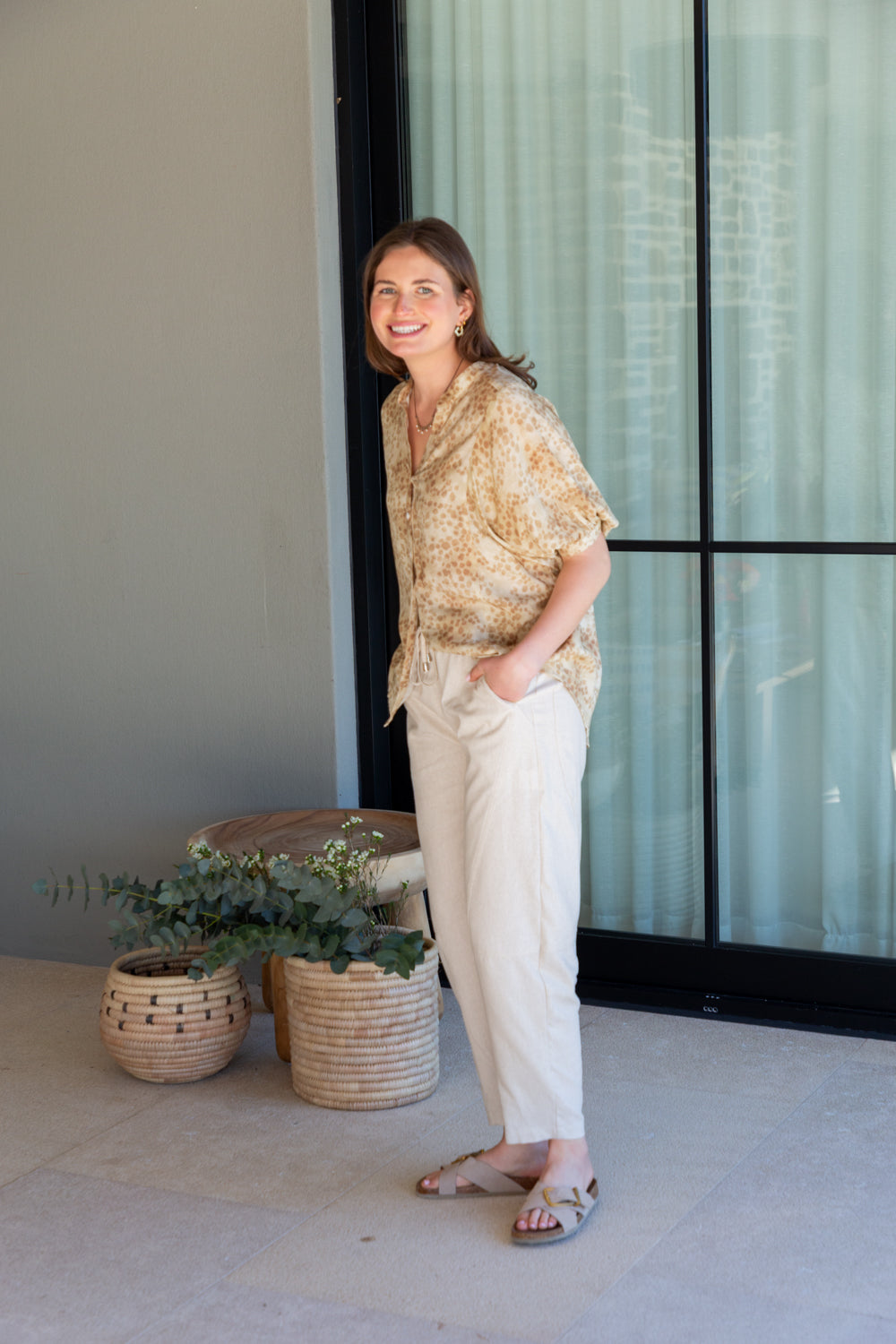 Gabi Blouse Animal Print-TOPS-kindacollection-Kinda