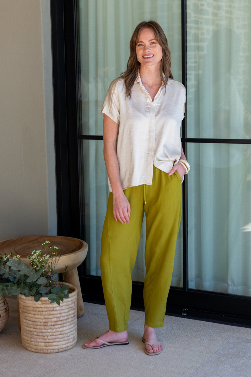 Tiffany Barrel Pants Antique Moss