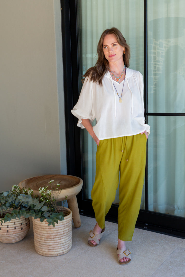 Bali Top White Crinkle-TOPS-kindacollection-Kinda