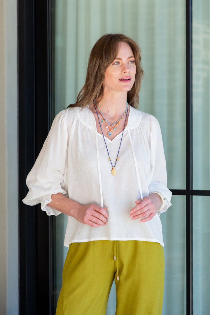 Bali Top White Crinkle-TOPS-kindacollection-Kinda