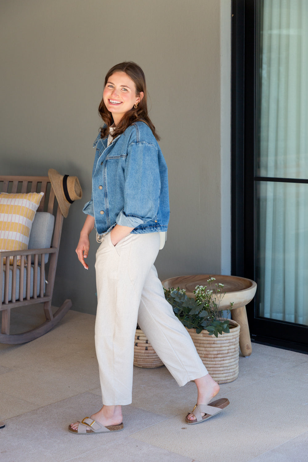 Tiffany Barrel Pants Natural