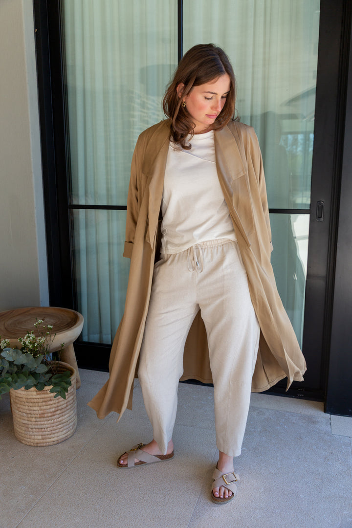 Denise Coat Sandstone-LAYERING-Kindacollection-Kinda
