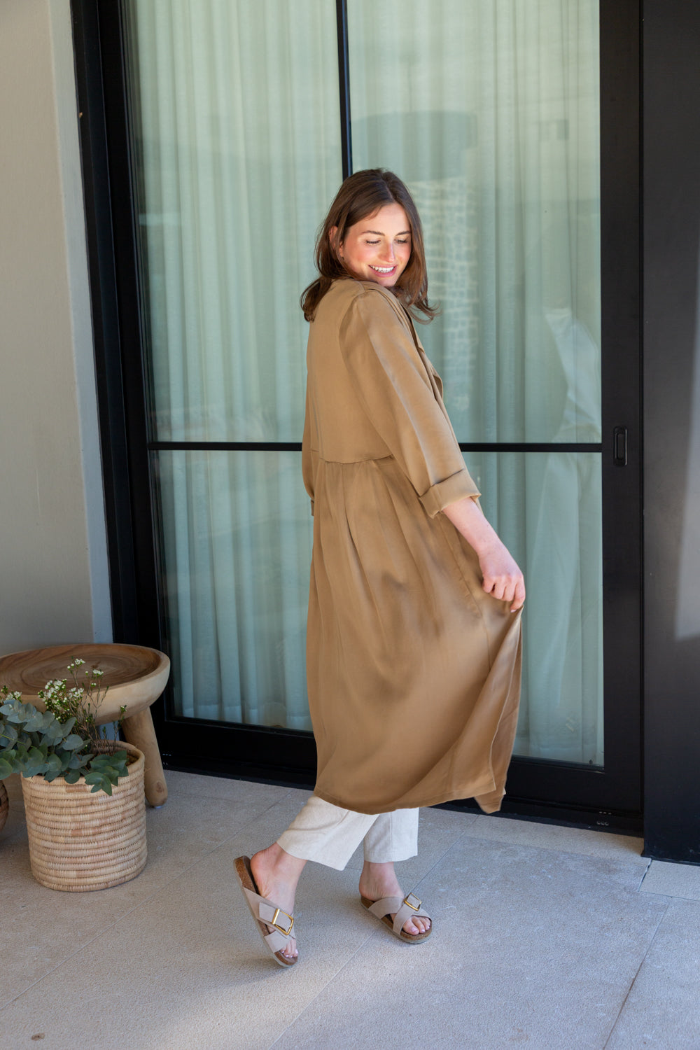Denise Coat Sandstone-LAYERING-Kindacollection-Kinda