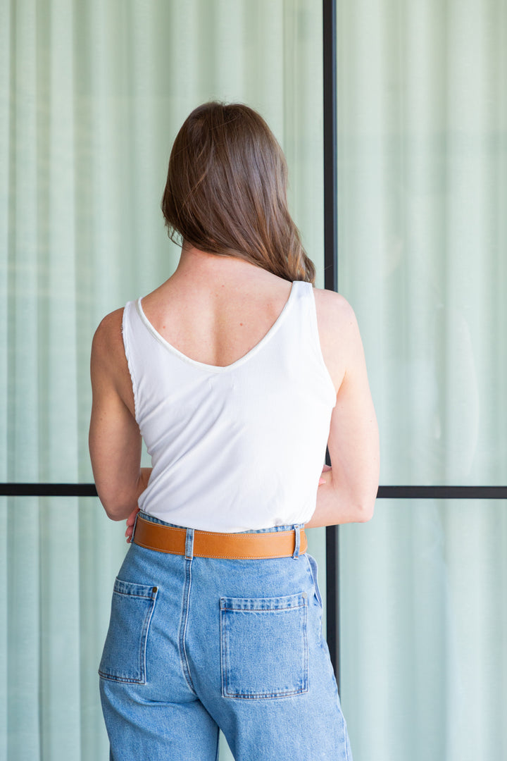 Tilly Tank White-TOPS-Kindacollection-Kinda