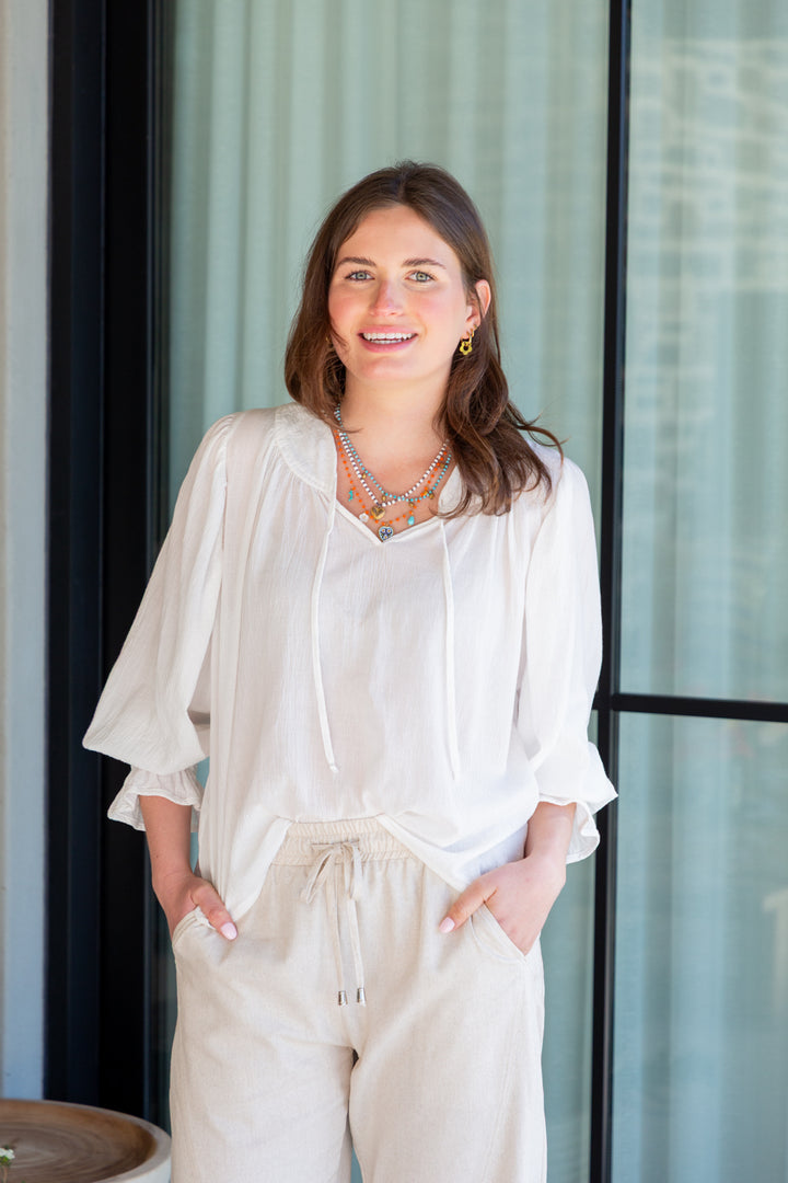 Bali Top White Crinkle-TOPS-kindacollection-Kinda