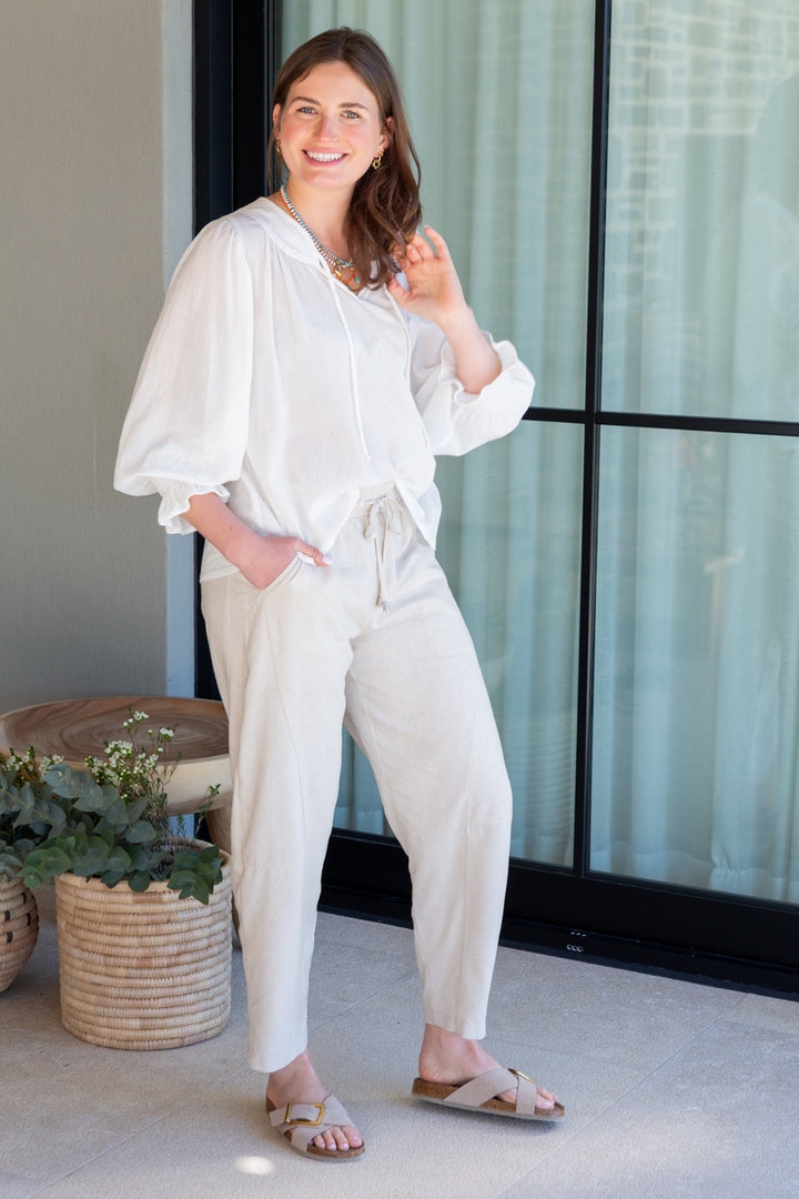 Bali Top White Crinkle-TOPS-kindacollection-Kinda