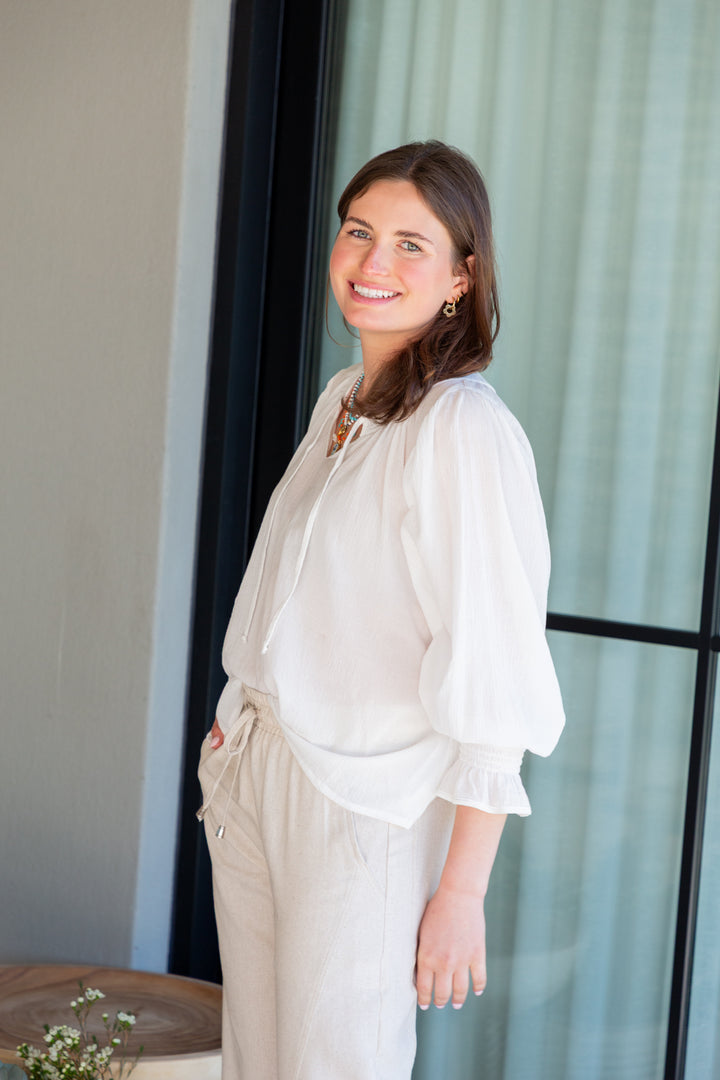 Bali Top White Crinkle-TOPS-kindacollection-Kinda
