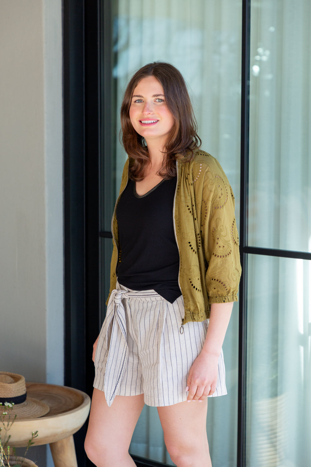 Bomber Embroidered Green