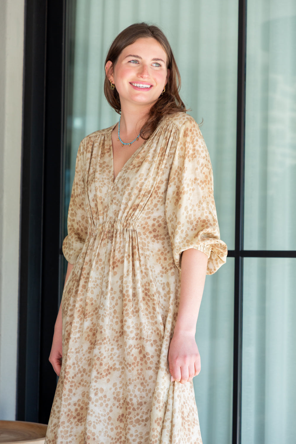 Arniston Dress Animal Print-DRESSES-Kinda-Kinda